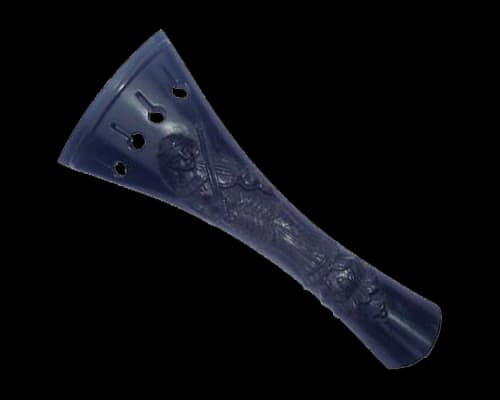 Carve tailpiece violinist female figure