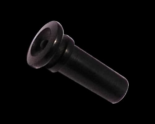 Flat drill round with ebony top