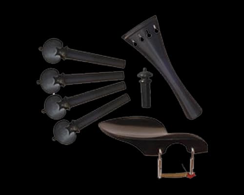 Ebony French Set With Heart Pegs Black Fret