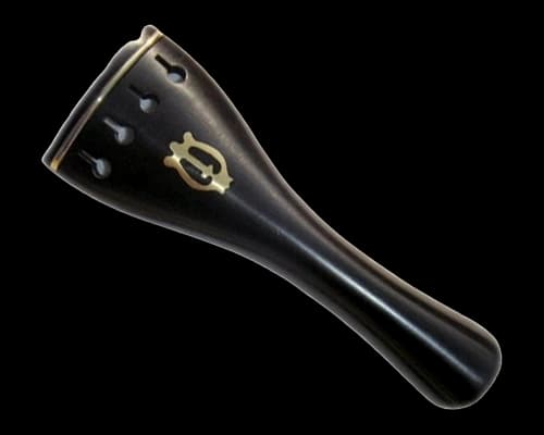 Ebony Tailpiece Brass Lyer