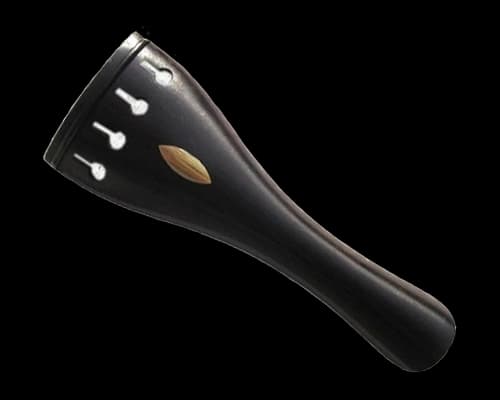 Ebony Tailpiece Brass Oval