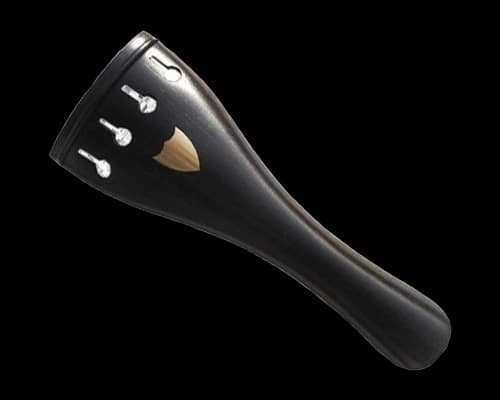 Ebony Tailpiece Brass Shield