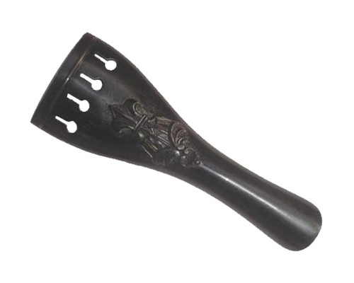 Carve tailpiece fleur de lys - Violin Fittings by Pentacle India