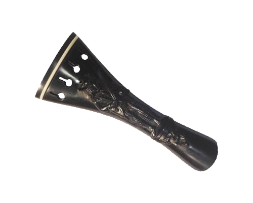 Carve tailpiece violinist white frit - Violin Fittings by Pentacle India