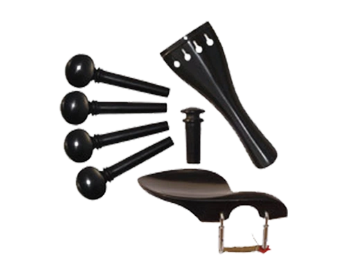 Set With Swiss Pegs, Round Tailpiece - Violin Fittings by Pentacle India